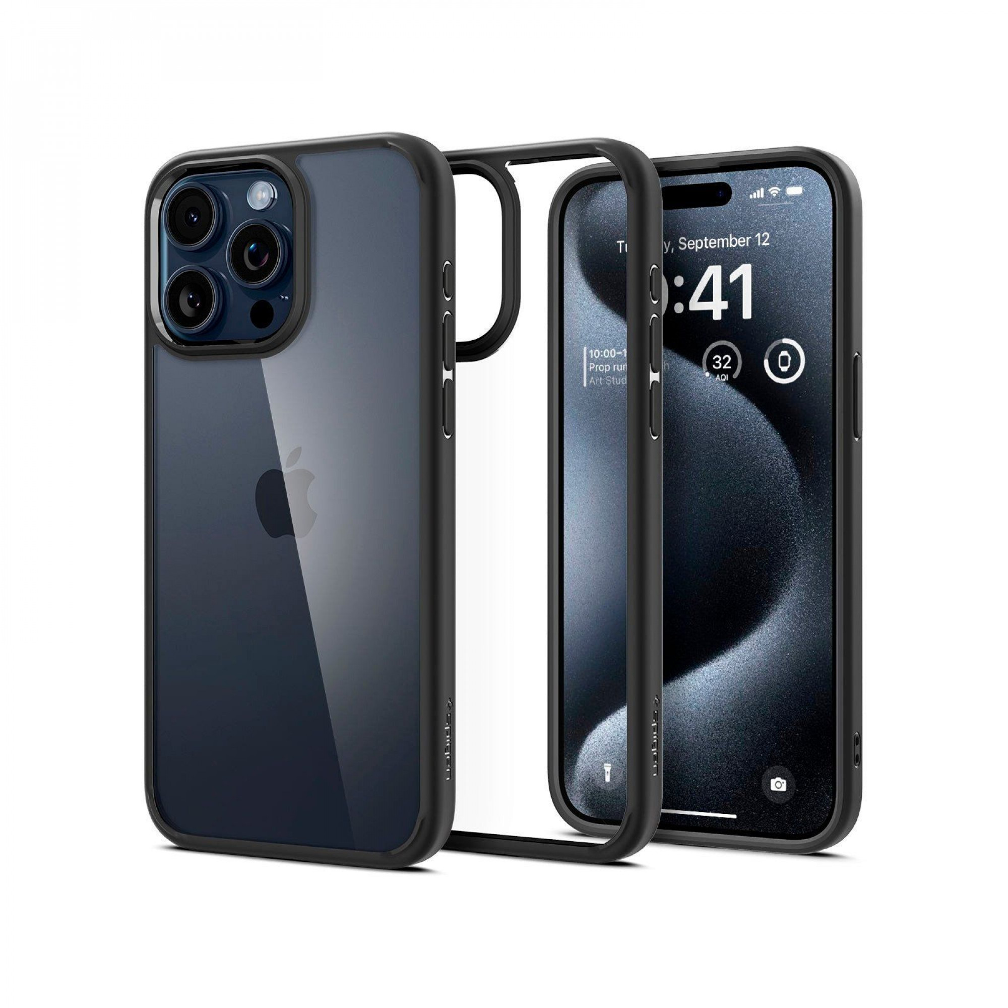 Чехол Spigen для iPhone 15 Pro Max, Ultra Hybrid, Matte Black